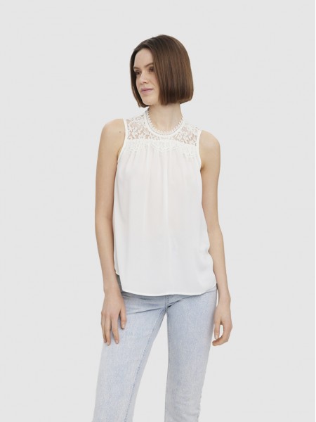 Blusa Mujer Blanco Vero Moda