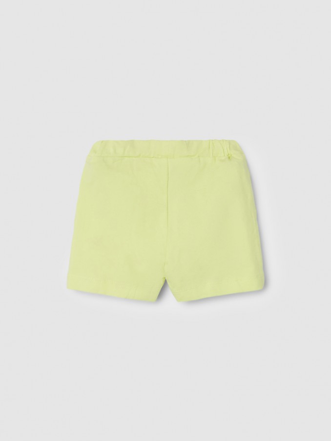 Pantalones Cortos Bebe Niño Verde Limón Name It