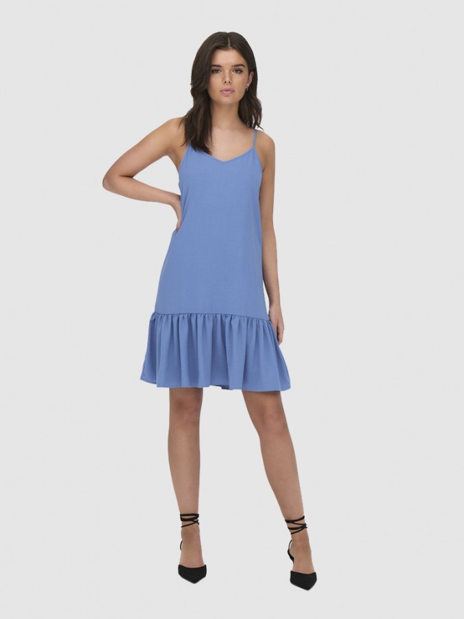 Vestido Mujer Azul Only