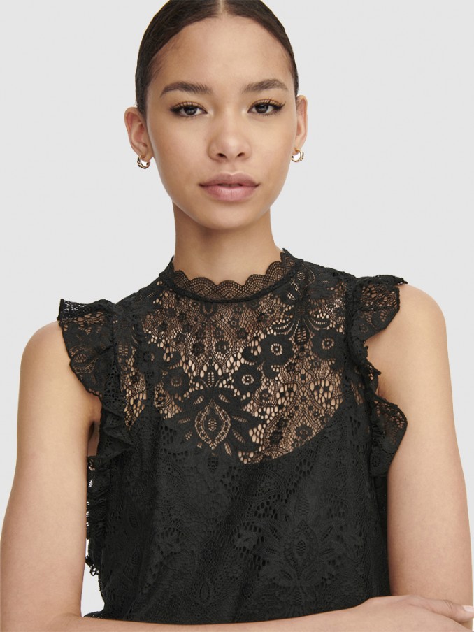 Blusa Mujer Negro Only