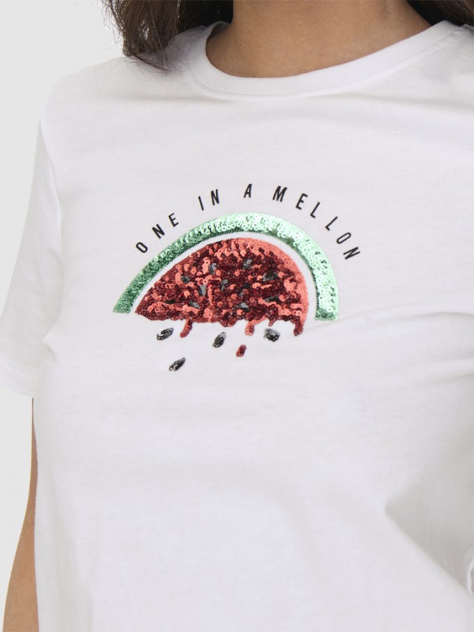 Camiseta Mujer Blanco Only