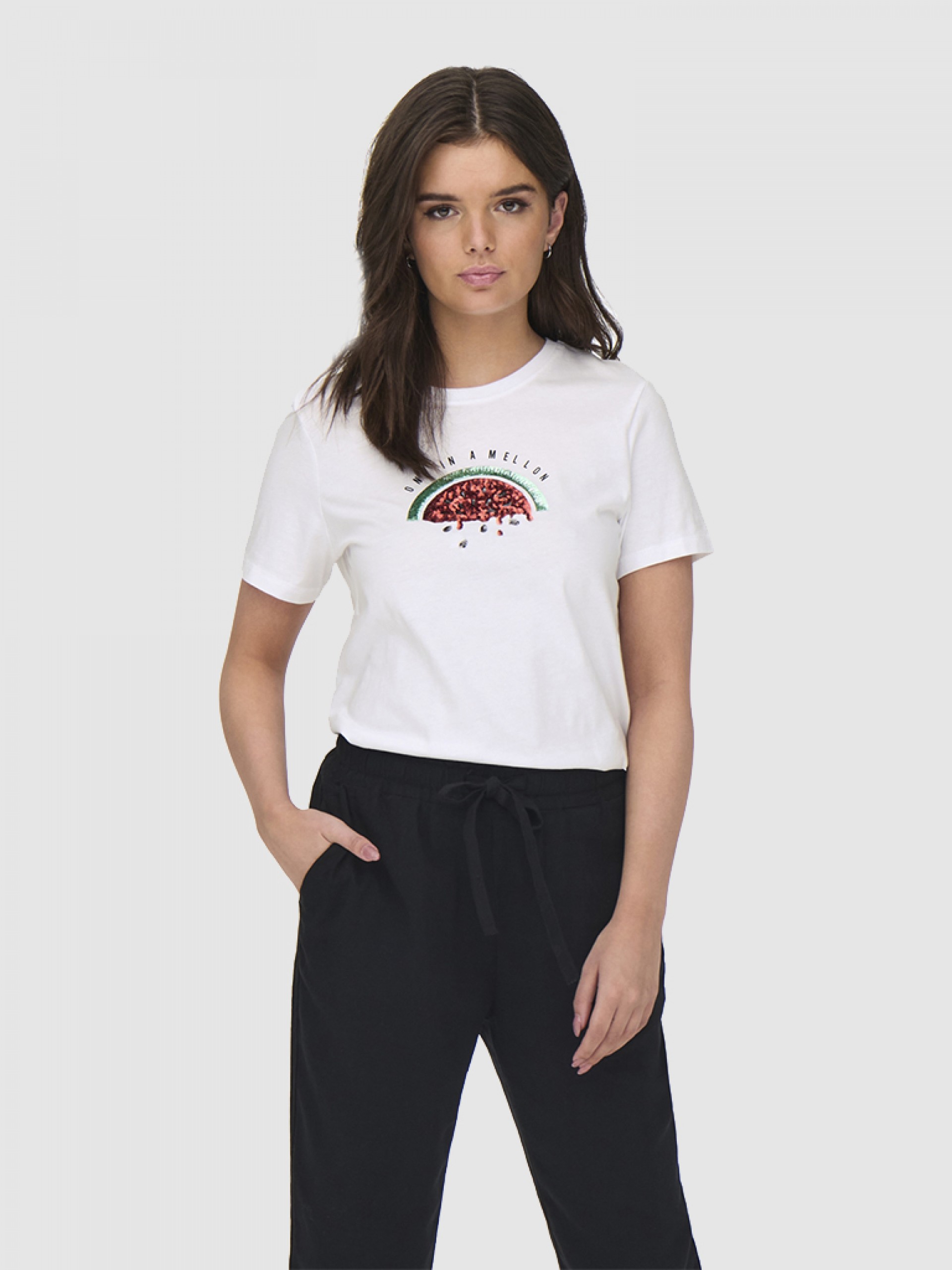 Camiseta Mujer Blanco Only
