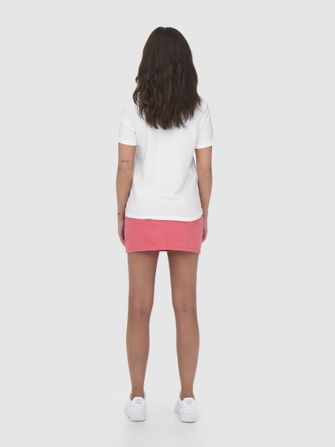 Camiseta Mujer Blanco Only