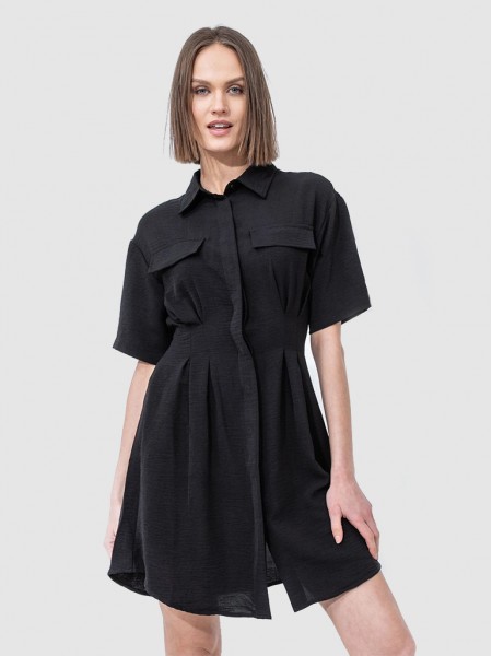 Vestido Mujer Negro Only