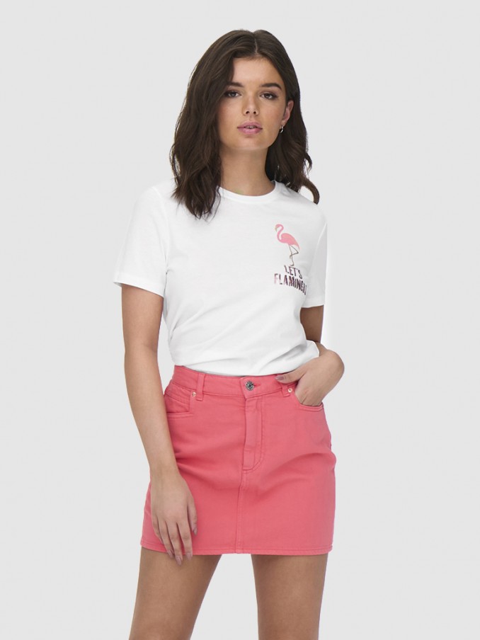 Camiseta Mujer Blanco Only