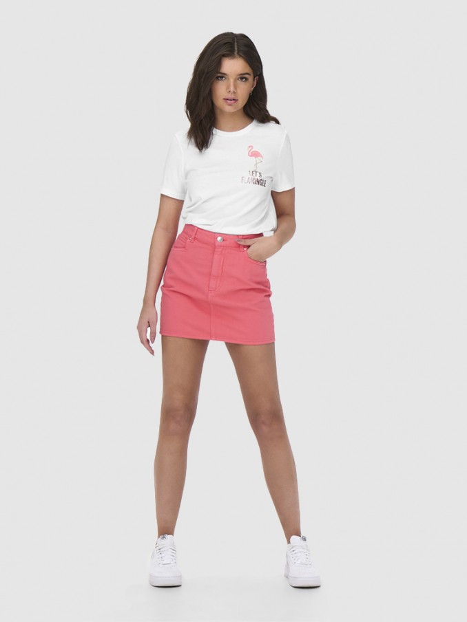 Camiseta Mujer Blanco Only