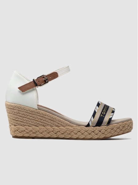 Sandals Woman White Tommy Jeans