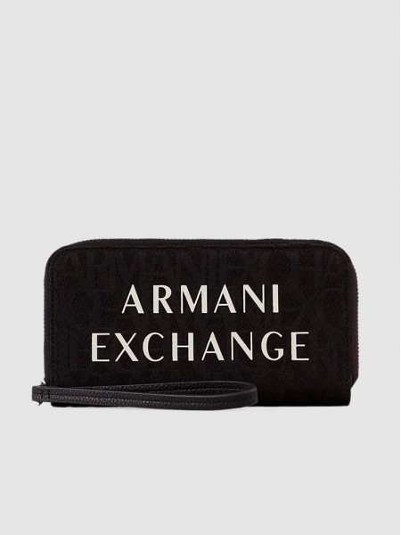 Billetera Mujer Negro Armani Exchange