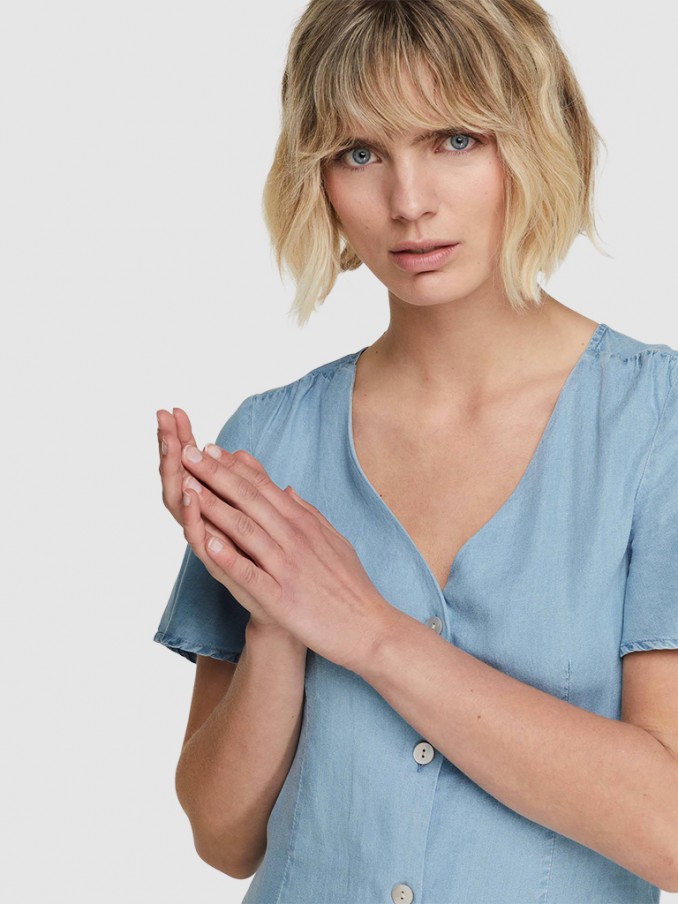 Vestido Mujer Jeans Ligeros Vero Moda