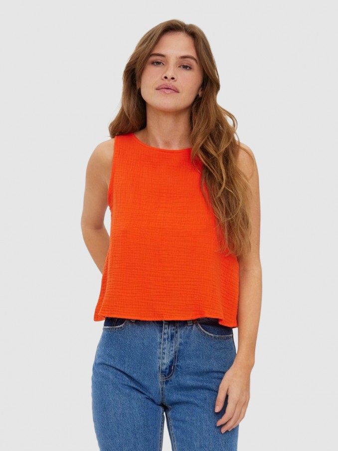 Shirt Woman Orange Vero Moda