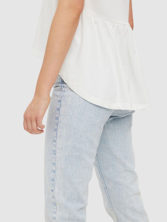 Camiseta Mujer Blanco Vero Moda