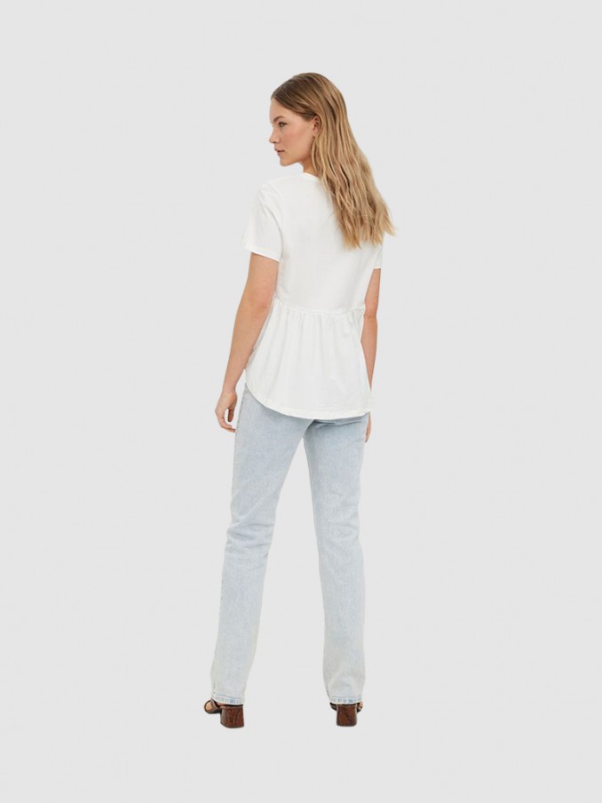 Camiseta Mujer Blanco Vero Moda