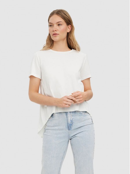 Camiseta Mujer Blanco Vero Moda