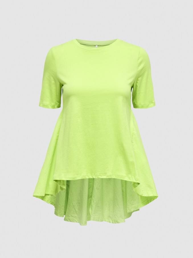 Camiseta Mujer Verde Claro Only