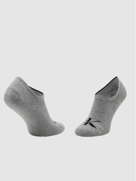 Calcetines Hombre Gris Calvin Klein