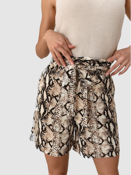 Shorts Woman Animal Print Only