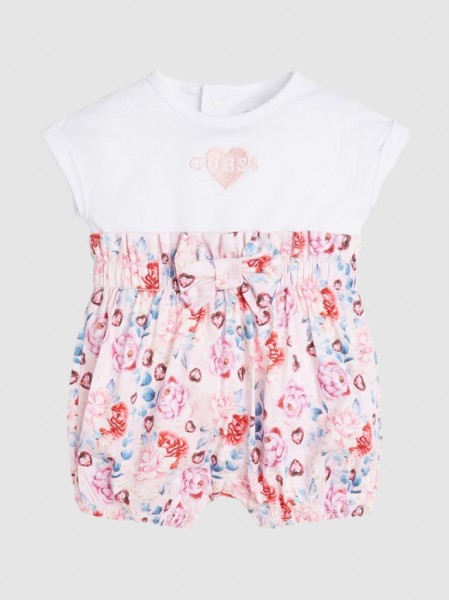 Overall Baby Girl Floral Guess
