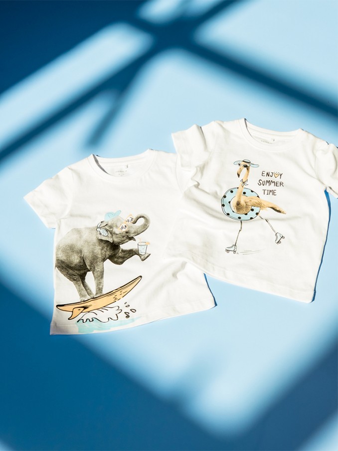 Camiseta Niño Blanco Name It