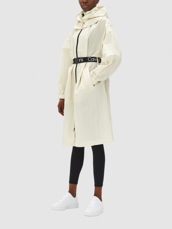 Calvin klein cream coat hotsell