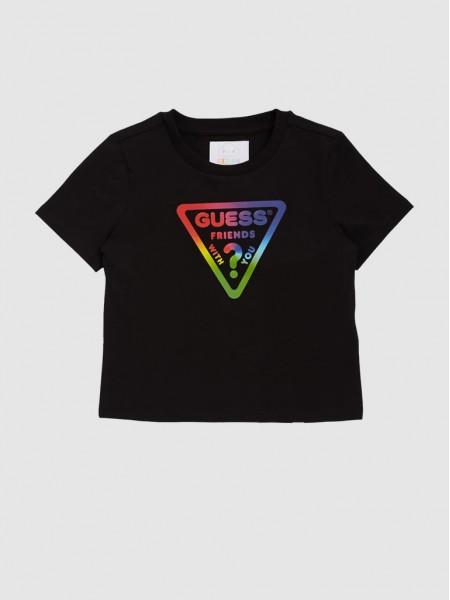Camiseta Nia Negro Guess