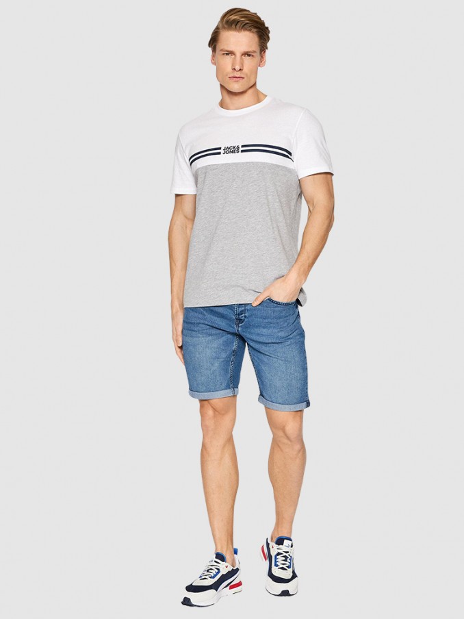 Camiseta Hombre Gris Jack & Jones