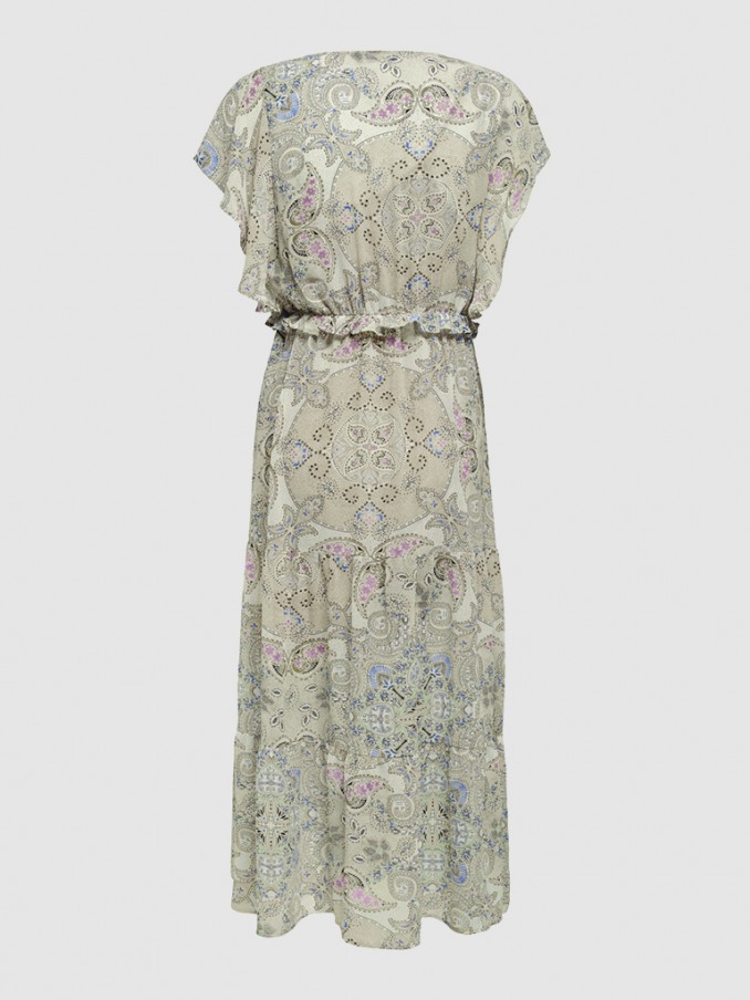Vestido Mujer Verde Only