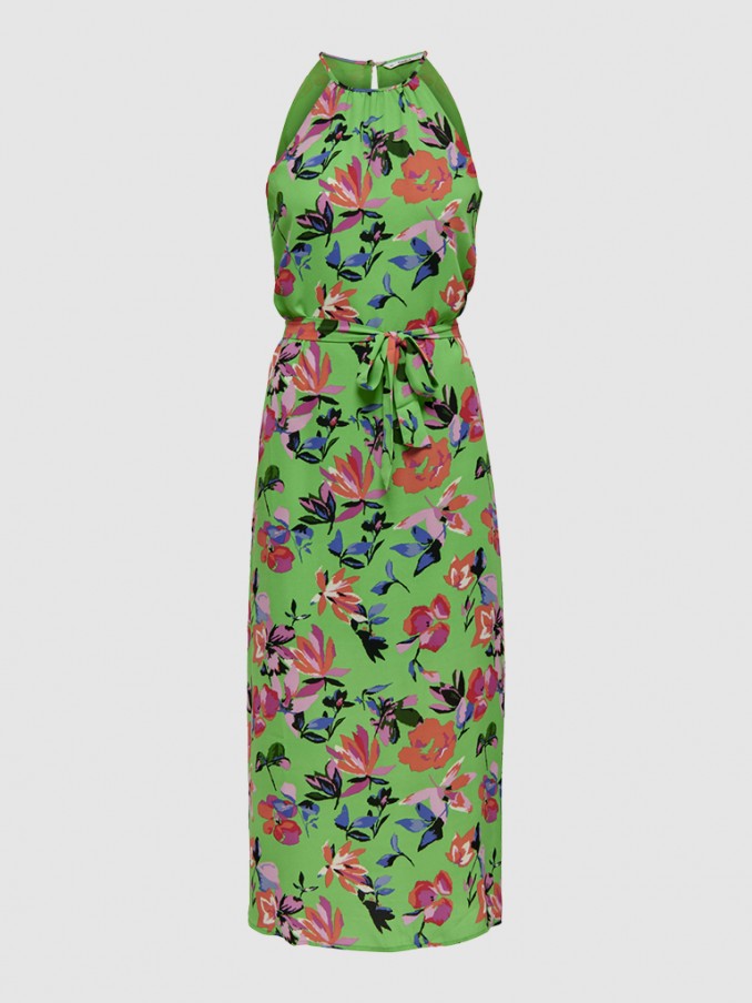 Vestido Mujer Verde Only