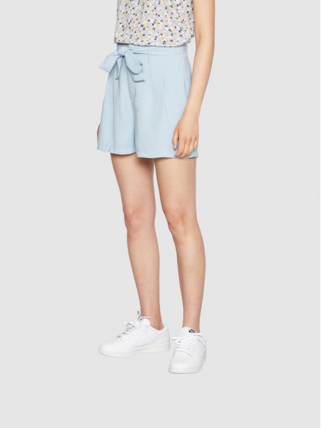 Shorts Woman Light Blue Only