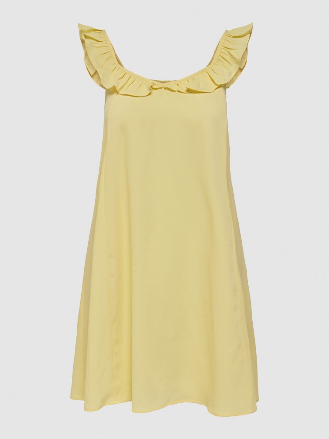 Vestido Mujer Amarillo Only