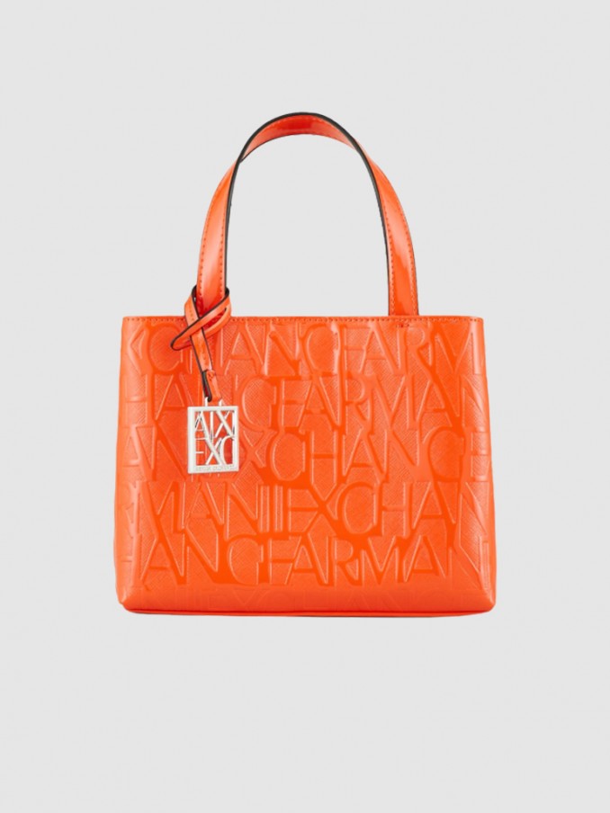 Handbag Woman Orange Armani Exchange