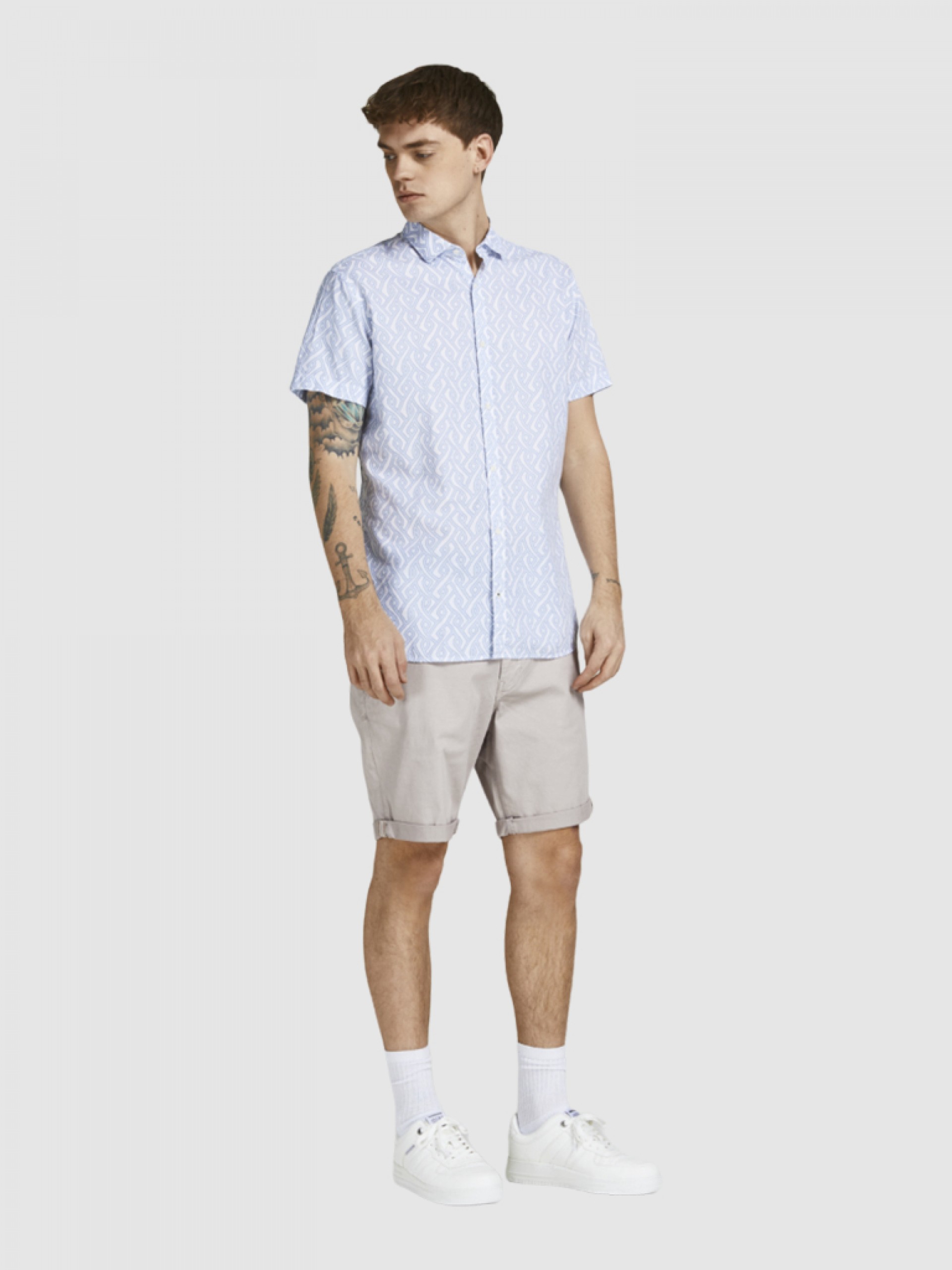 Pantalones Cortos Hombre Gris Jack & Jones