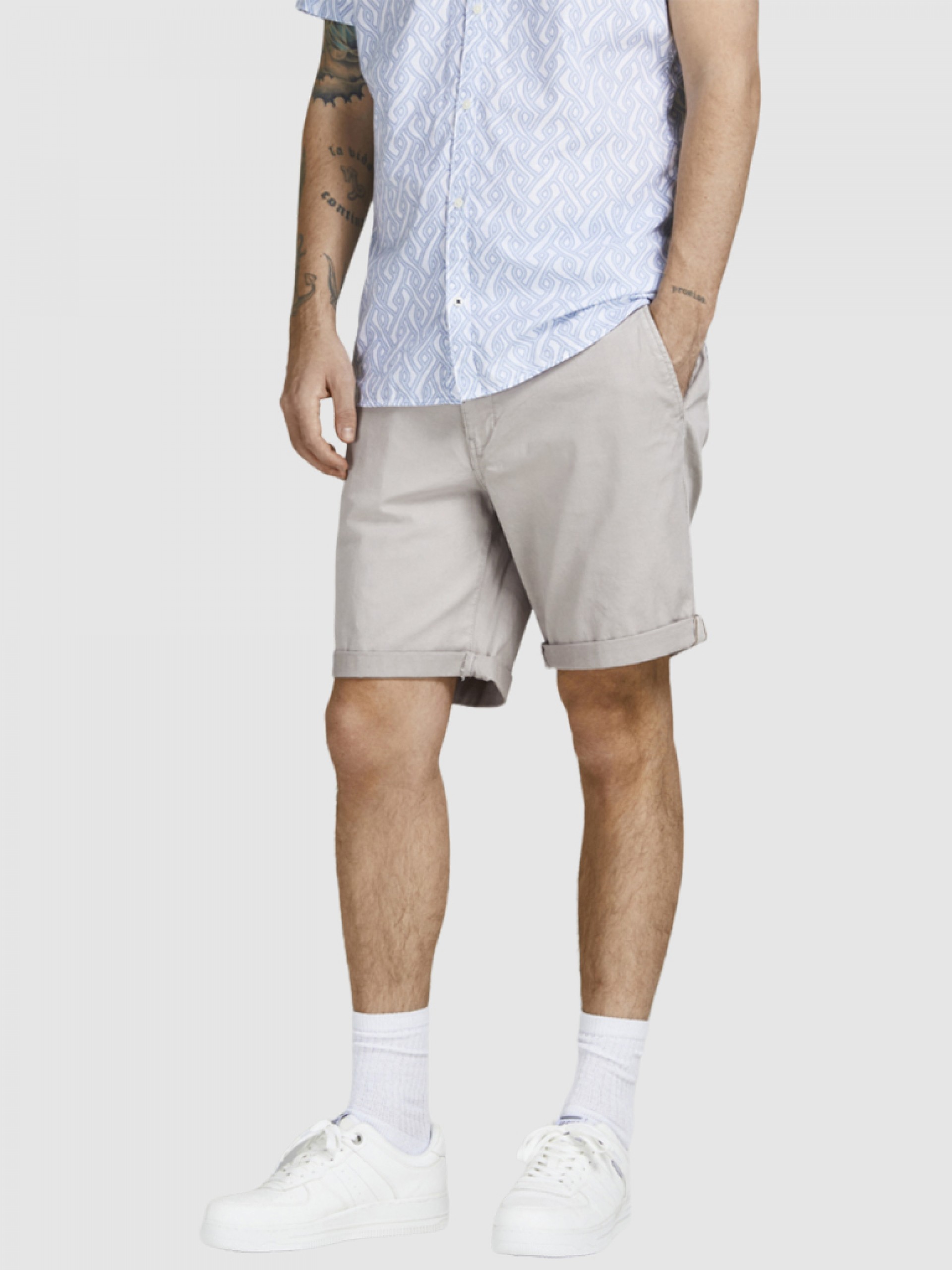 Pantalones Cortos Hombre Gris Jack & Jones