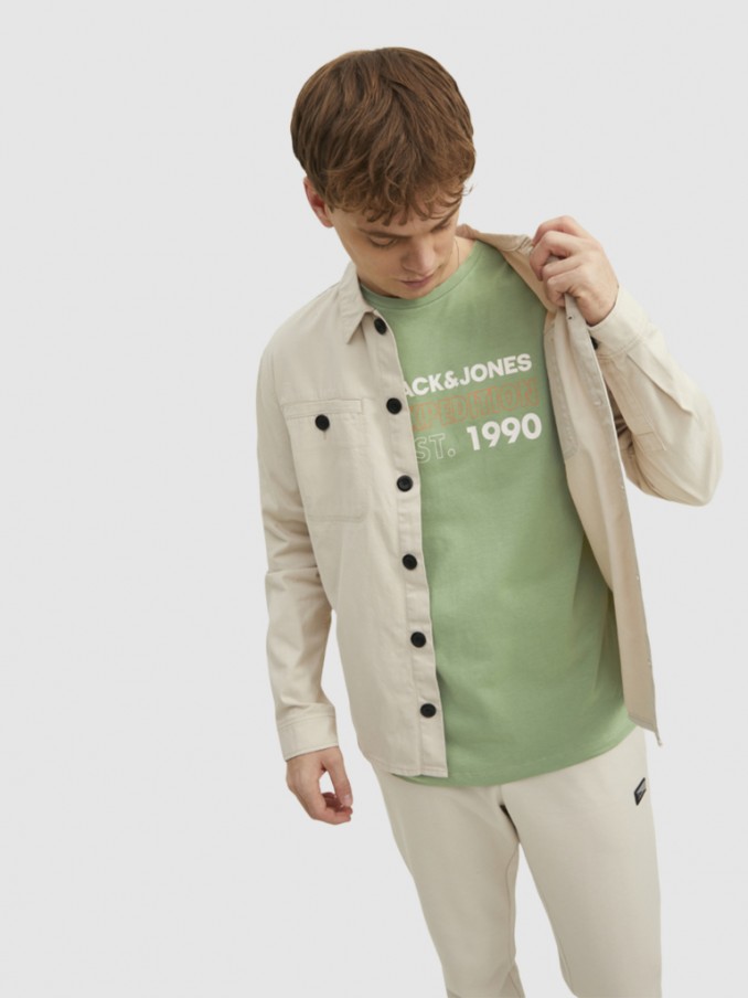 Camiseta Hombre Verde Jack & Jones