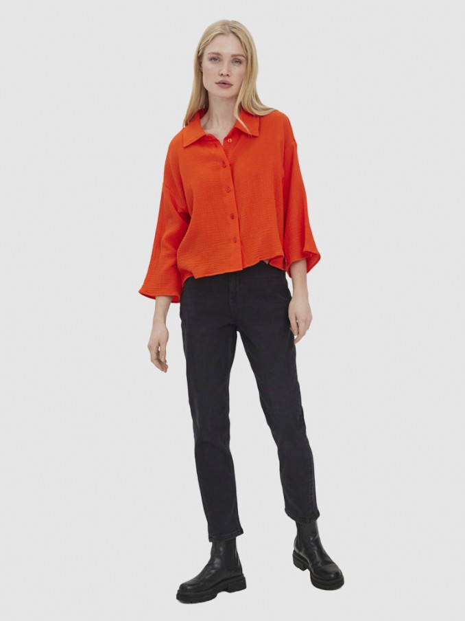 Shirt Woman Orange Vero Moda