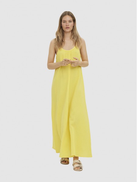 Dress Woman Yellow Vero Moda
