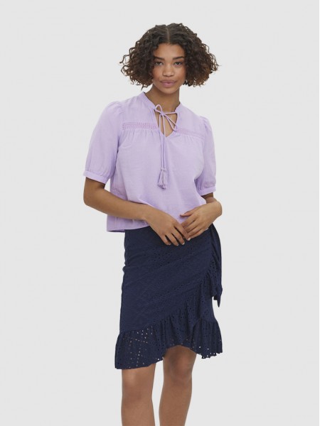 Shirt Woman Lilac Vero Moda