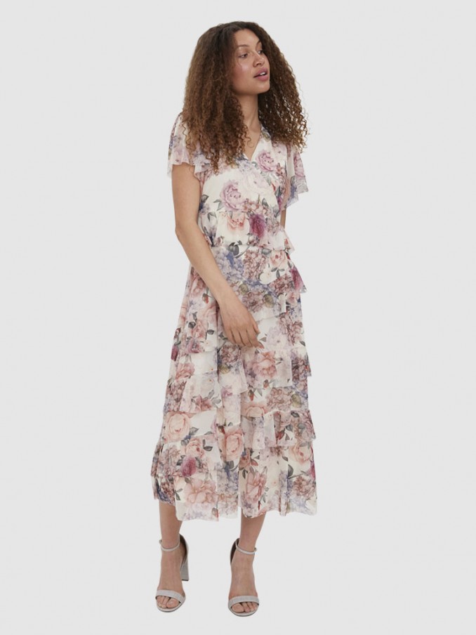 Vestido Mujer Florales Vero Moda