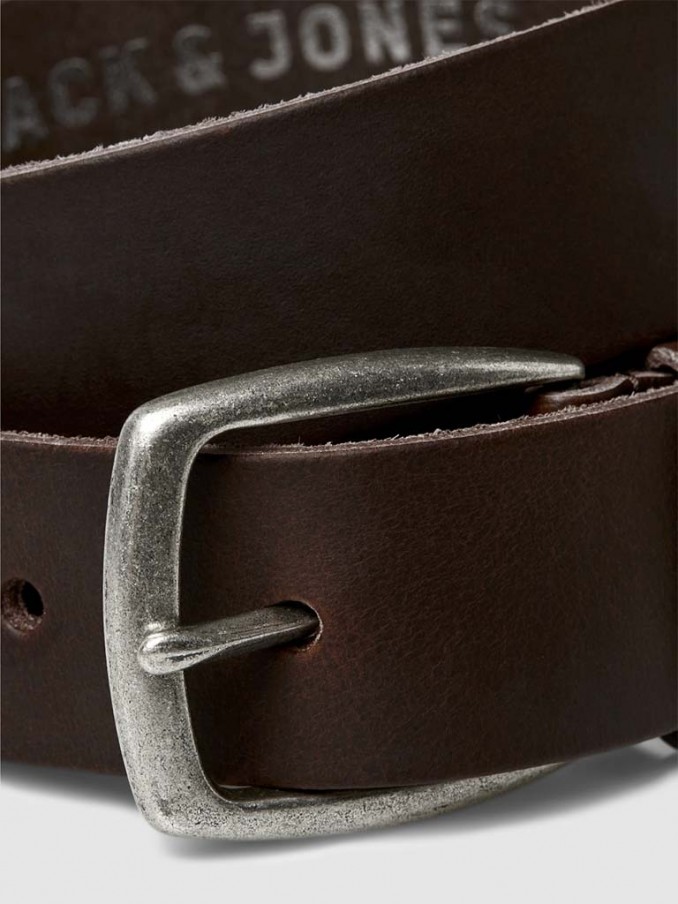 Cinturon Hombre Castaño Oscuro Jack & Jones