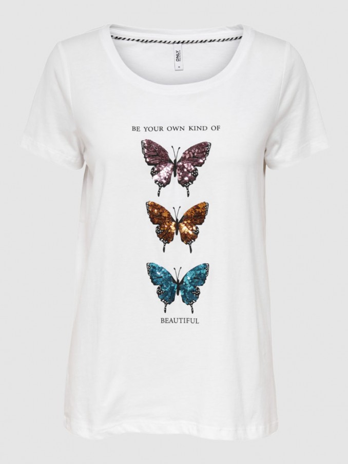 Camiseta Mujer Blanco Only