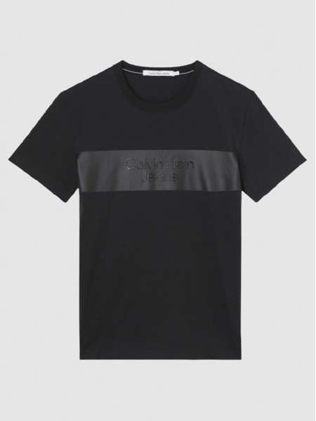T-Shirt Homem Blocking Institution Calvin Klein