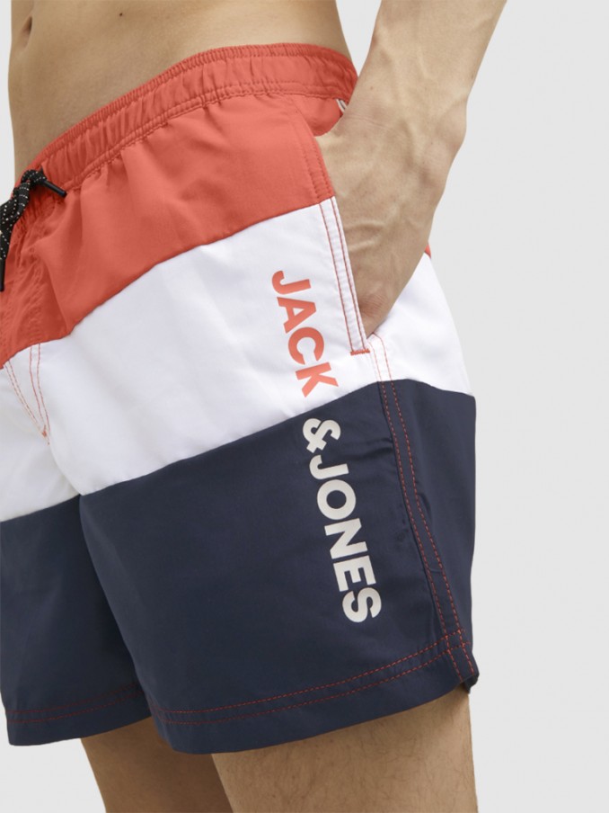 Pantalones Cortos Hombre Rojo Jack & Jones