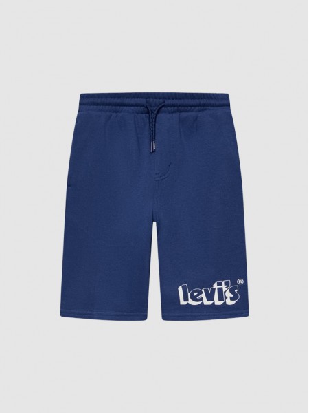 Shorts Boy Navy Blue Levis