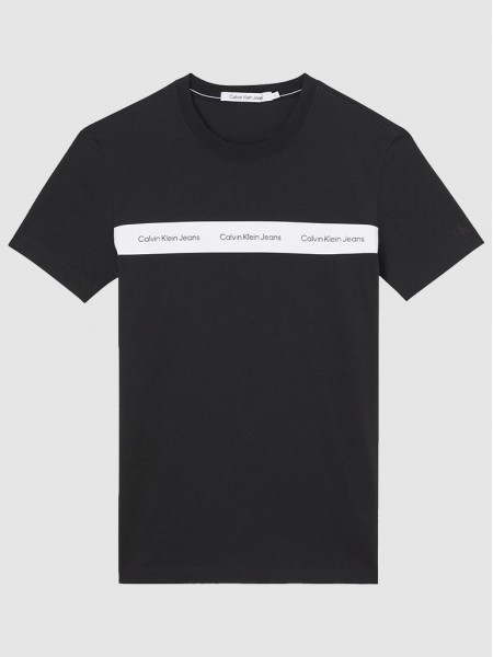T-Shirt Homem Contrast Instit Calvin Klein