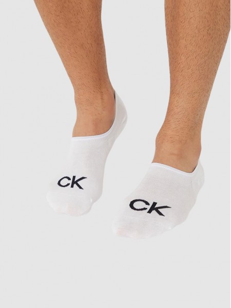 Calcetines Hombre Blanco Calvin Klein