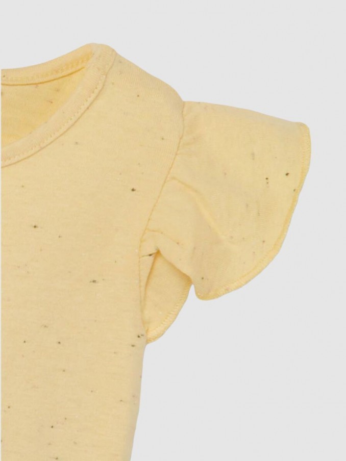 Camiseta Bebe Niña Amarillo Name It