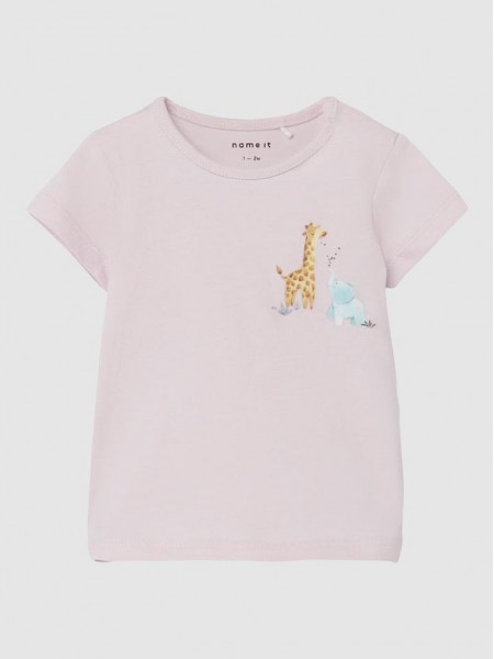 T-Shirt Baby Girl Light Pink Name It