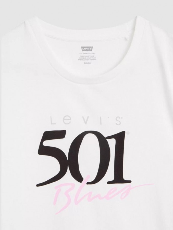 Camiseta Mujer Blanco Levis