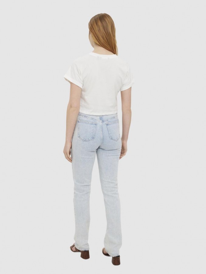 Camiseta Mujer Blanco Vero Moda