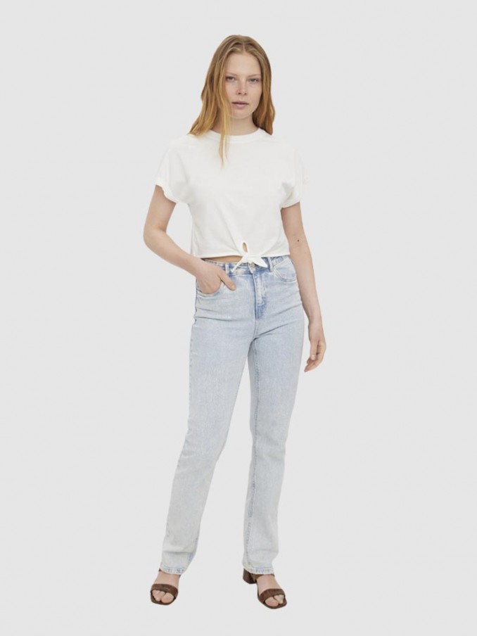 Camiseta Mujer Blanco Vero Moda