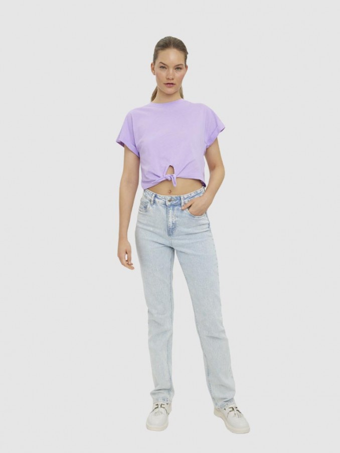 Camiseta Mujer Lila Vero Moda
